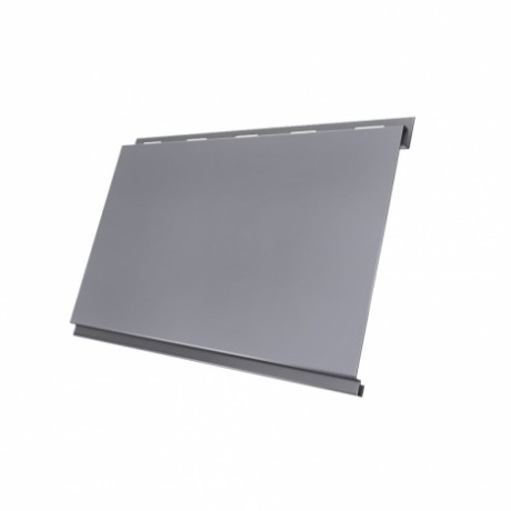 Металлический сайдинг Вертикаль Classic GL 0,5 Satin, цвет: RAL 7004