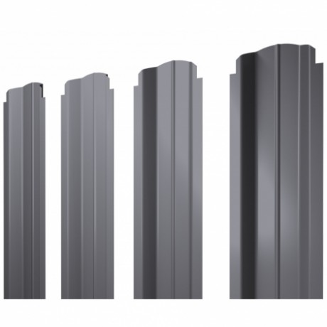 П-образный А фигурный штакетник 0.45 Drap TX RAL 7004