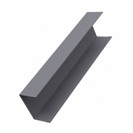 Крышка забора жалюзи Milan,Tokio 65х40 мм., 0.45 мм., Drap, RAL 7004