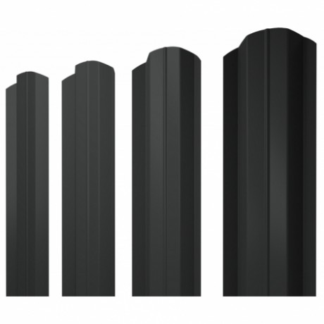 М-образный А фигурный штакетник 0.5 Drap TX RAL 7016