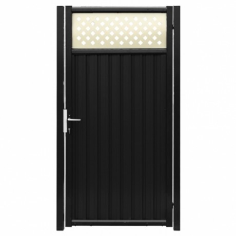 Металлический забор, калитка модульная Estet Plus 2.0x1m RAL 7024/1013