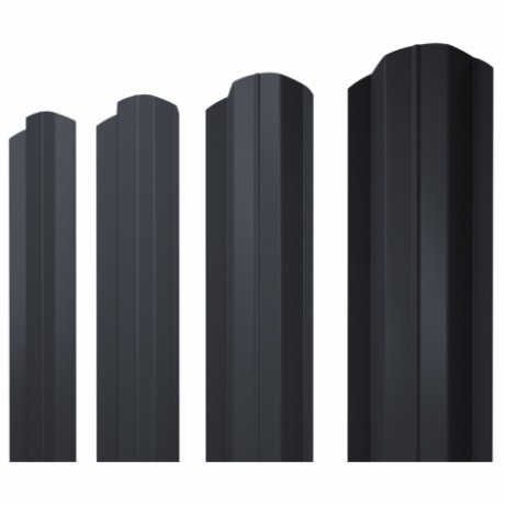 М-образный А фигурный штакетник 0.5 Satin Matt TX RAL 7024