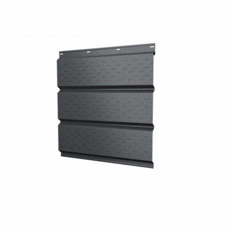 Софит Grand Line, металлический полная перфорация, Quarzit с пленкой 0.5 мм, RAL 7024