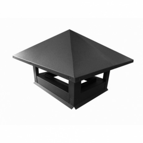 Дымник на трубу стандарт, 520х390 мм., Satin 0.5 мм, RAL 7024