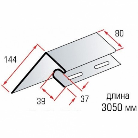 Околооконная планка Альта-Профиль 3000x140 мм цвет: коричневый