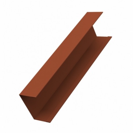 Крышка забора жалюзи Milan,Tokio 65х40 мм., 0.45 мм., Drap, RAL 8004