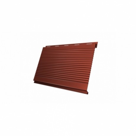 Металлический сайдинг Вертикаль Gofr GL 0,45 Drap с пленкой, цвет: 8004