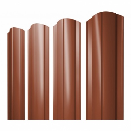 Круглый фигурный штакетник 0.45 Drap TX RAL 8004