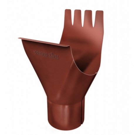 Воронка желоба Grand Line, Ø125 мм, Granite - double, RAL 8004