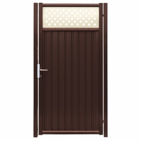 Забор Grand Line, калитка модульная Estet Plus 2.0x1m RAL 8017/1014