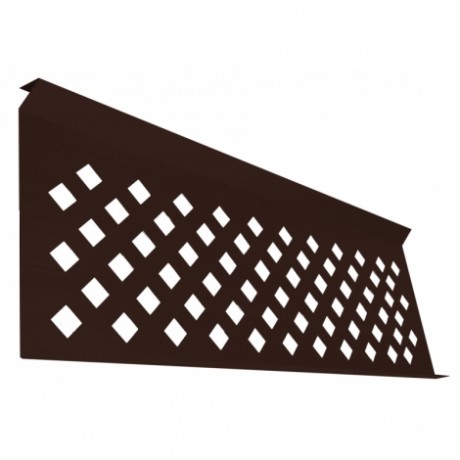 Забор для частного дома, полотно декоративное Estet Plus 0.36x2.5m RAL 8017