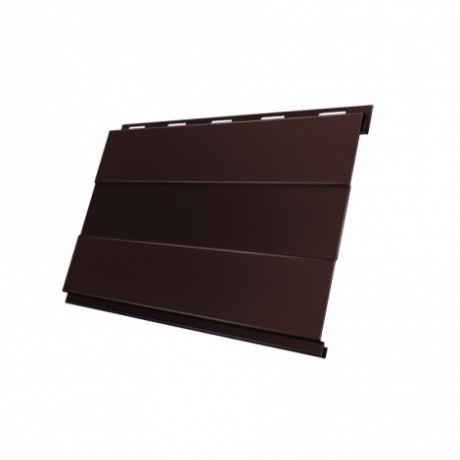 Металлический сайдинг Вертикаль Prof GL 0,5 Satin Matt, цвет: RAL 8017