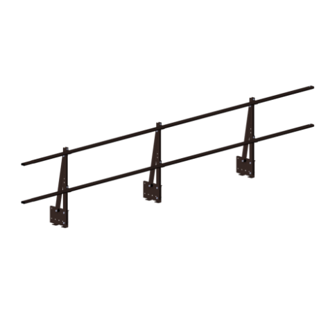 Ограждение кровли зданий парапетное Roofsystems Elite 600mm 3000mm RAL 8017