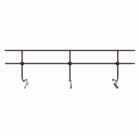 Ограждение для фальцевой кровли Borge, H=900 мм, L=3000 мм, RAL 8017