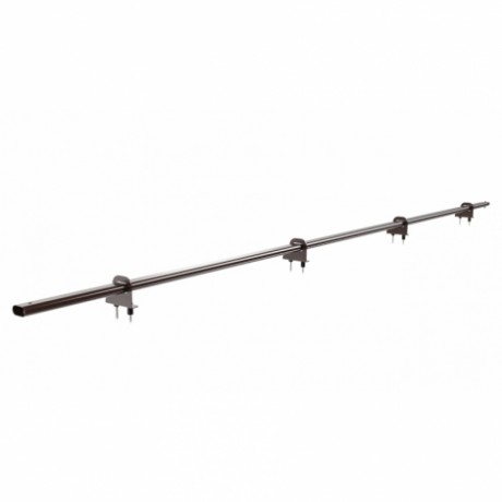 Снегозадержатель на металлочерепицу BORGE, однотрубчатый, L=3000 мм, RAL 8017