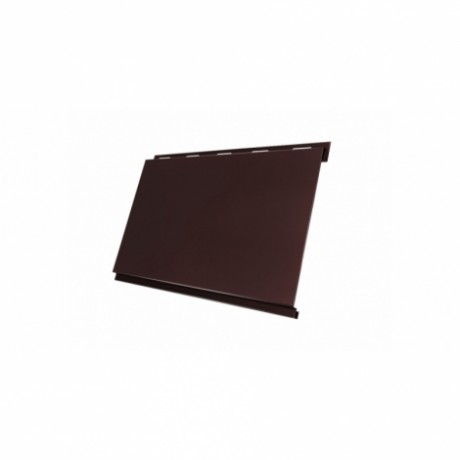 Металлический сайдинг Вертикаль Classic GL 0,5 Quarzit Pro Matt с пленкой, цвет: 8017