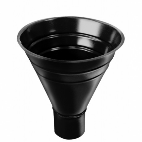 Воронка водосборная Grand Line, Ø125 мм, Granite - double, RAL 9005