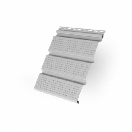 Софит Grand Line, виниловый полная перфорация, цвет: белый