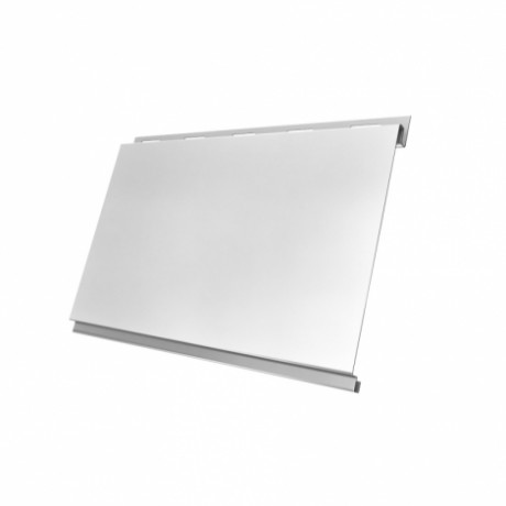 Металлический сайдинг Вертикаль Classic GL 0,5 Satin, цвет: RAL 9003