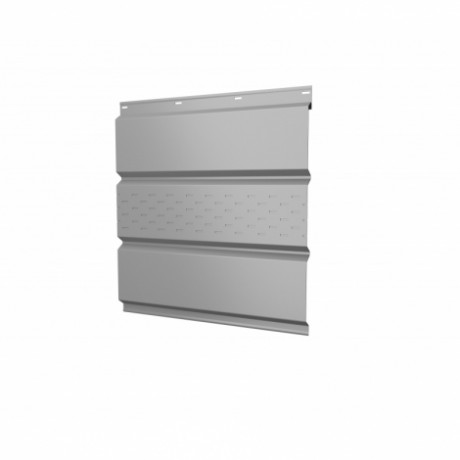 Софит Grand Line, металлический центральная перфорация, PЕ с пленкой 0.4 мм, RAL 9003