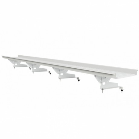 Мостик кровельный для металлочерепицы, Borge, с высокой ступенькой; шаг обрешетки 350 мм L=3000 мм, RAL 9003