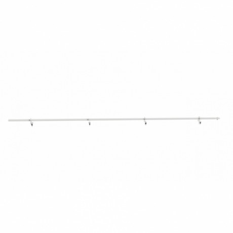 Снегозадержатель на металлочерепицу BORGE, однотрубчатый, L=3000 мм, RAL 9003