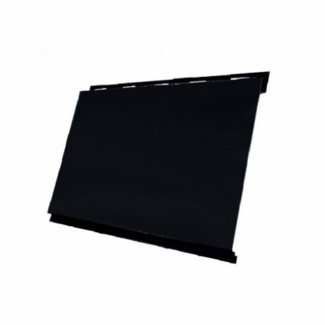 Металлический сайдинг Вертикаль Classic GL 0,5 Satin Matt, цвет: RAL 9005