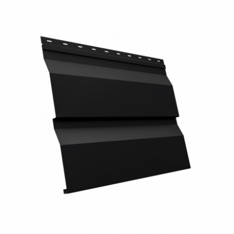 Металлический сайдинг GL корабельная доска XL 0,5 мм Satin Мatt, цвет: 9005