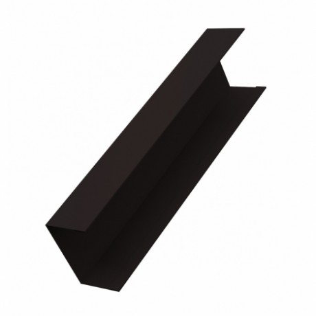 Крышка забора жалюзи Milan,Tokio 65х40 мм., 0.45 мм., Drap, RAL 9005