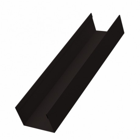 Стойка забора жалюзи Milan,Tokio 60х40 мм., 0.5 мм., Velur, RAL 9005