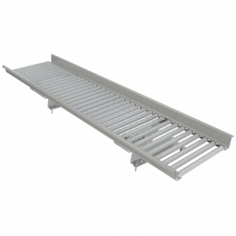 Мостик кровельный для металлочерепицы, Borge, с высокой ступенькой; шаг обрешетки 400 мм L=1500 мм, RAL 9006