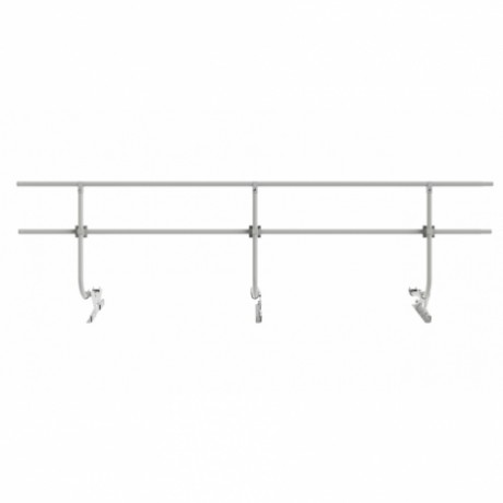 Ограждение для фальцевой кровли Borge, H=900 мм, L=3000 мм, RAL 9006