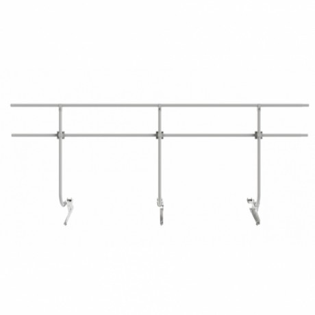 Ограждение кровли универсальное Borge, H=1200 мм, L=3000 мм, RAL 9006