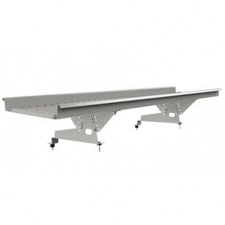 Мостик кровельный для металлочерепицы, Borge, с высокой ступенькой; шаг обрешетки 400 мм L=1500 мм, RAL 9006