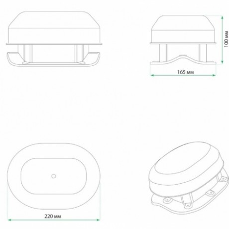 Аэратор кровельный для металлочерепицы Krovent Aero-Vent коричневый