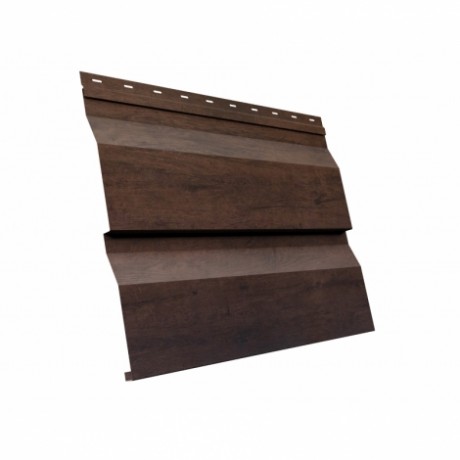 Металлический сайдинг GL корабельная доска XL 0,45 мм Print Twincolor, цвет: Antique Wood