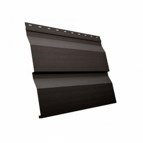 Металлический сайдинг GL корабельная доска XL 0,45 мм Print Twincolor, цвет: Coffee Wood