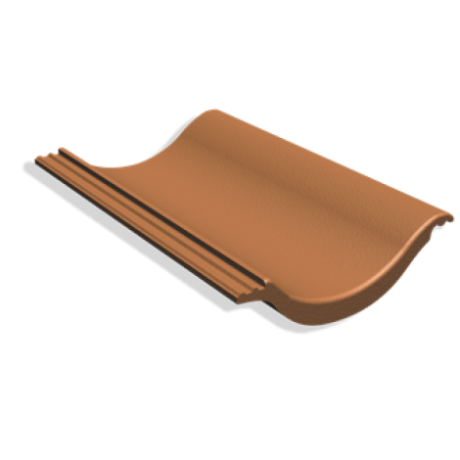 Рядовая черепица Benders Einfach Benderit, цвет: медно-красный