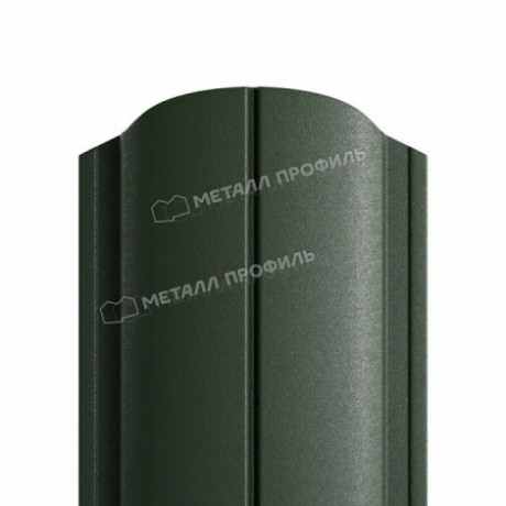 Штакетник круглый МП, Ellipse-O, 0.45 мм Viking MP, RAL 6007