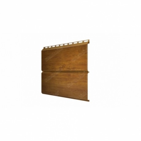 Металлический сайдинг Экобрус, GL 0,45 Print Twincolor, цвет: Golden Wood