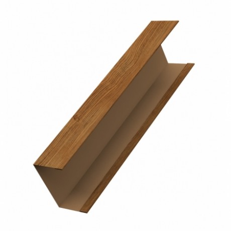 Крышка забора жалюзи Milan,Tokio 65х40 мм., 0.5 мм.,Print Elite, Golden Wood