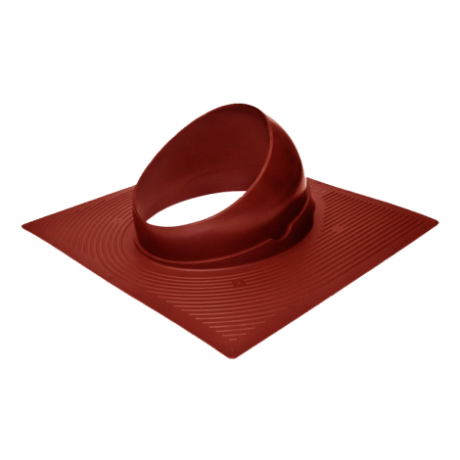 Вентиляция мягкой кровли, проходной элемент для битумной черепицы Krovent Base-VT 125/150 красный