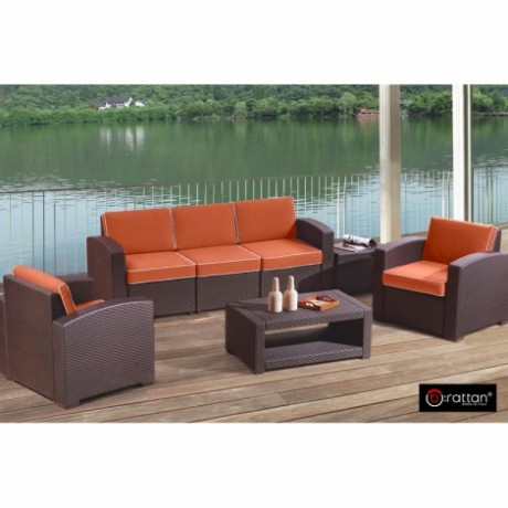 Комплект садовой мебели B:Rattan Premium 5 (5 мест), венге