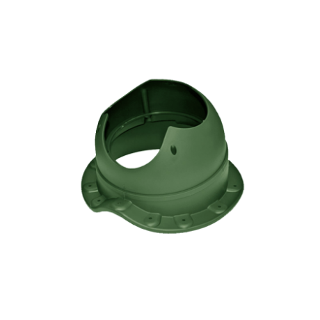 Проходной элемент для металлочерепицы, выход канализации Krovent Base-VT Wave 110is цвет: зеленый