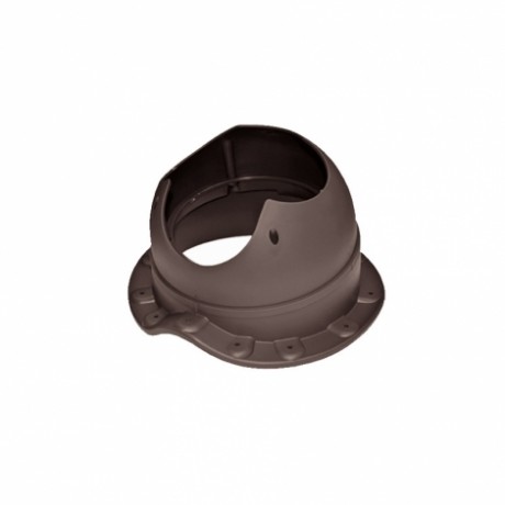 Проходной элемент для металлочерепицы, выход канализации Krovent Base-VT Wave 110is цвет: коричневый