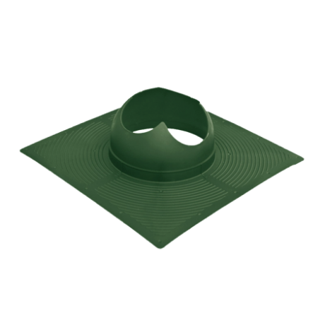 Проходной элемент для битумной черепицы, выход канализации Krovent Base-VT Wave 110is цвет: зеленый