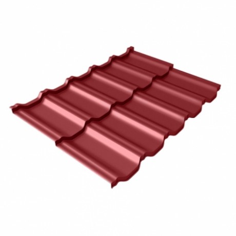 Металлочерепица модульная Grand Line - Kvinta Uno, 0,5 мм, Satin, с 3D резом, RAL 3011