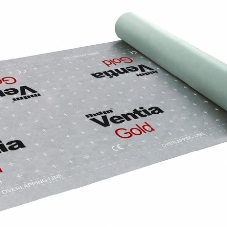 Пароизоляция каркасного дома, MDM Ventia Gold TT трехслойная диффузионная кровельная мембрана