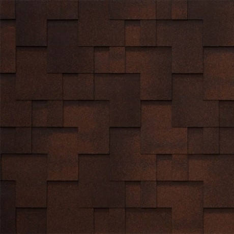 Гибкая черепица Tegola Lazio, цвет: Marrone 230