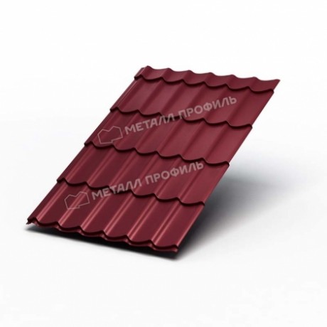 Металлочерепица МП Ламонтерра XL, 0,5 мм, VikingMP E, RAL 3005